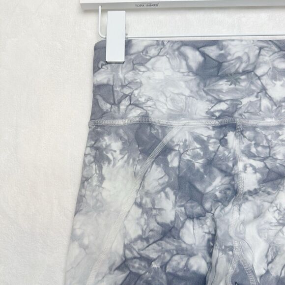 ATHLETA Salutation Tie Dye Ankle 7/8 Leggings Stash Pocket Gray White Sz XS - Picture 7 of 11